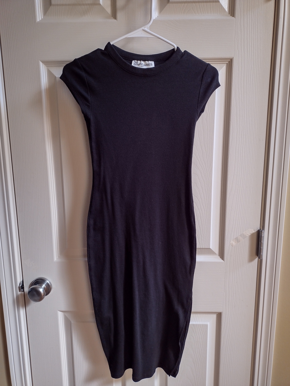 Black Bodycon Midi Dress - Unbranded